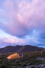 Bivouac au-dessus du Lac des neuf couleurs