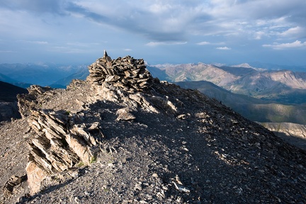 Au sommet de la mortice Sud