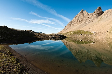 Traversee du lac du Distroit au col des Tourettes