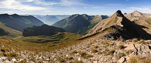 Traversee du lac du Distroit au col des Tourettes