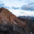 Au coucher du soleil entre le col des Houerts et la Pointe d'Escreins