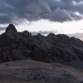 Au coucher du soleil entre le col des Houerts et la Pointe d'Escreins