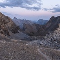 Au coucher du soleil entre le col des Houerts et la Pointe d'Escreins