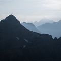 Au sommet de la mortice Sud: Panestrel et Mont Viso