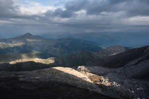 Au sommet de la mortice Sud