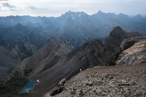 Vallon des Houerts, Lac Vert, Aiguilles et Bec de Chambeyron