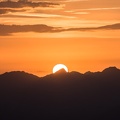 Au coucher du soleil entre le col des Houerts et la Pointe d'Escreins