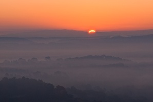 Lever de soleil sur le Pays d'Aix