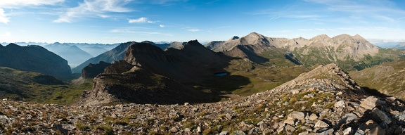 Traversee du lac du Distroit au col des Tourettes