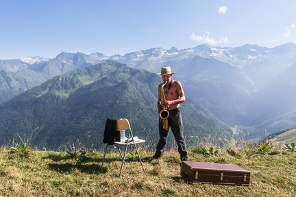 Le saxophoniste des cimes