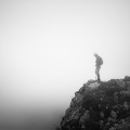 Brouillard sur les crêtes du Pierroux