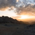 Au coucher du soleil entre le col des Houerts et la Pointe d'Escreins