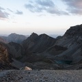 Au coucher du soleil entre le col des Houerts et la Pointe d'Escreins