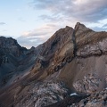 Au coucher du soleil entre le col des Houerts et la Pointe d'Escreins