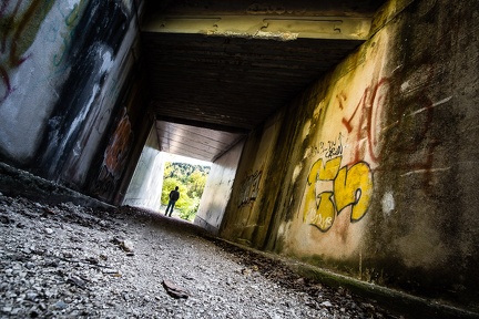 Sous le pont du chemin de fer