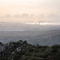 Marseille en contrejour, depuis la chaîne de l'Etoile