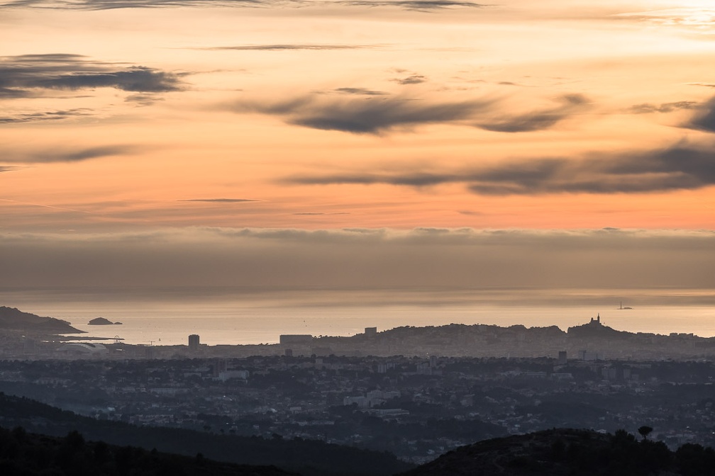 Marseille depuis le Mont Julien