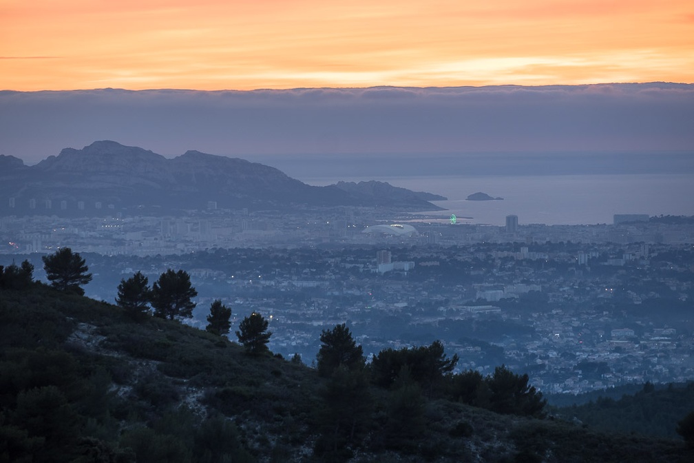 Marseille depuis le Mont Julien