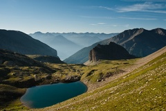 Traversee du lac du Distroit au col des Tourettes