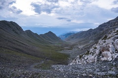 Au col de Serenne, vers le vallon Laugier