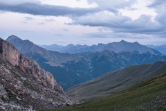 Au col de Serenne, vers la vallée de l'Ubaye