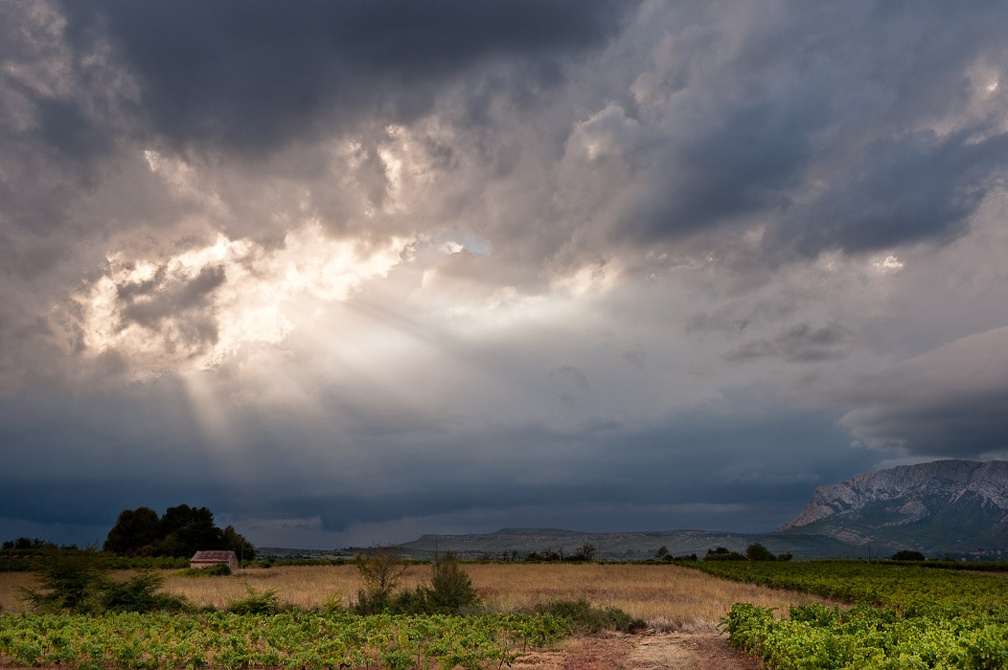 Orages autour de Sainte-Victoire