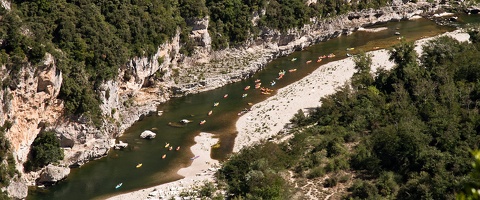 Les Gorges de l'Ardèche en canoë