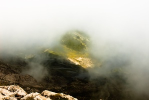 Brouillard sur les crêtes du Pierroux