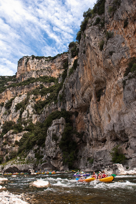 Les Gorges de l'Ardèche en canoë