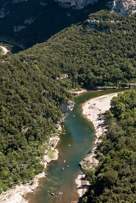 Les Gorges de l'Ardèche en canoë